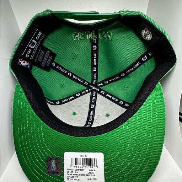Boston Celtics NBA All-Green Snapback Hat - Ultra Game - NEW with Tags - Picture 5 of 5